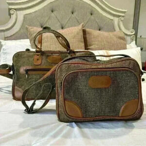 Vintage Pierre Cardin duffle bags. Set of two.